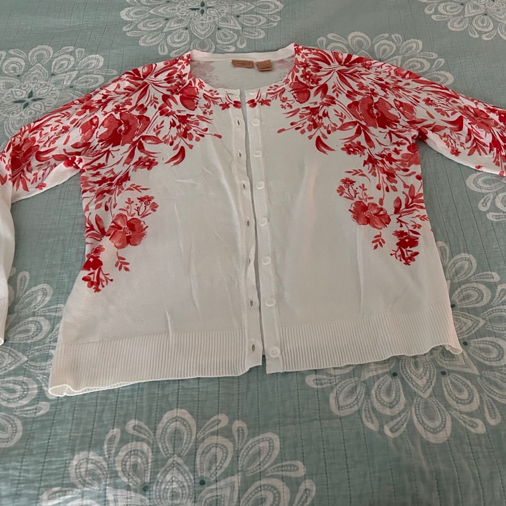 Cardigan with matching tee